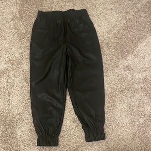 Calia- Faux Leather Joggers